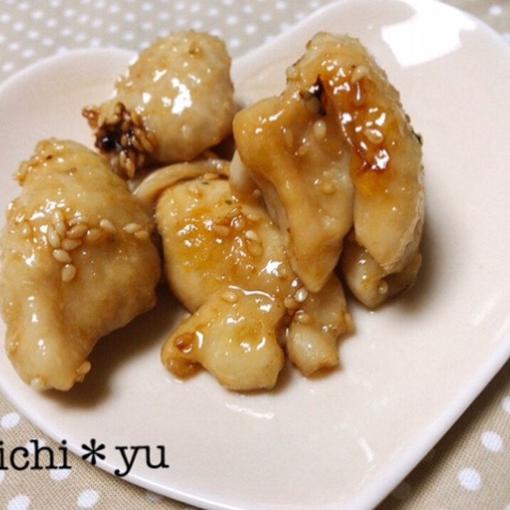 お肌プルプル ダイエットにも 鶏皮の照り焼き レシピ 作り方 By Michi Yu 楽天レシピ